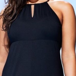 Swimsuits For All Swim - High-neck Keyhole Swim Cover Up Swimsuits For All Swim - High-neck Keyhole Swim Cover Up